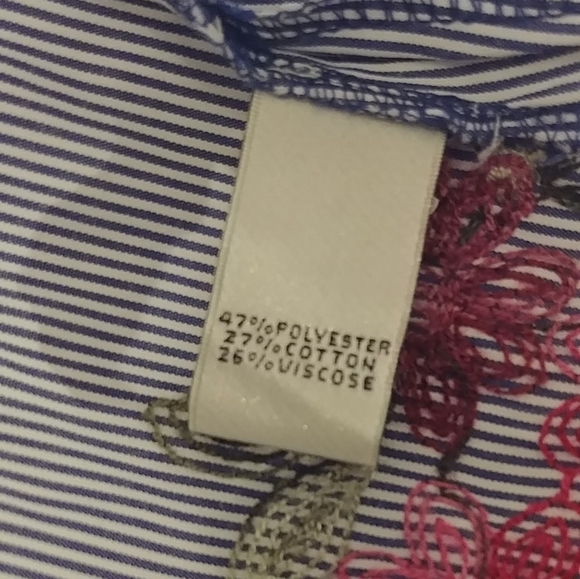 Neiman Marcus button up embroidered shirt sz S - Picture 4 of 9